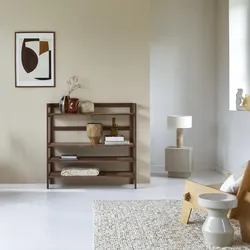 Bücherregal Esmée aus Nussbaumholz 110x105