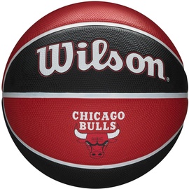 Wilson Basketball NBA Team Tribute Chicago BULLS, Outdoor, Gummi, Größe: 7