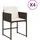 vidaXL Gartenstuhl 54 x 27 x 54 cm braun 4 St.