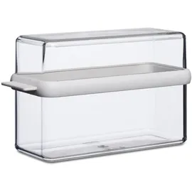 MEPAL - Knäckebrotbox Stora - Aufbewahrungsbox für Cracker & Knäckebrot - Luftdichte Knäckebrotbox mit Deckel - Ideal zur Aufbewahrung einer Packung Knäckebrot - 1600 ml - White