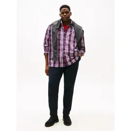 Tommy Hilfiger Big & Tall Langarmhemd kariert Blau 3XL