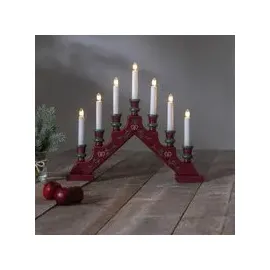 Star Trading Fensterleuchter Sara Tradition 7-flammig 38 x 44 cm