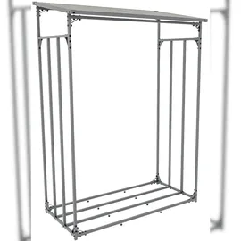 deluke Kaminholzregal Stahl 70 x 130 x 185 cm Schwarz