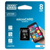 GoodRam microSDHC 8GB Class 4 + SD-Adapter