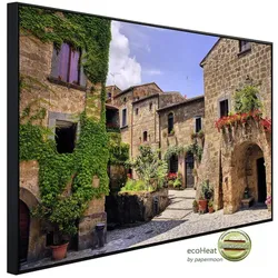 papermoon Infrarotheizung »EcoHeat - Italienisches altes Dorf«, Matt-Effekt - bunt