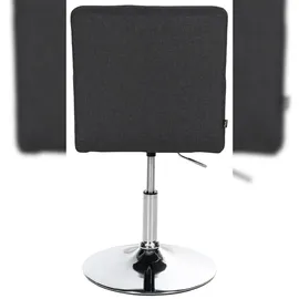 CLP 2er Set Esszimmerstuhl Elvas Stoff I Höhenverstellbar Und 360 Grad Drehbar, Mit Bodenschonern I Wohnzimmerstuhl Mit Gestell In Chromoptik