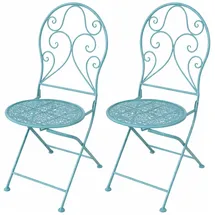 Hti-Living Lani Gartenstuhl 40 x 40 x 93 cm blau 2 St.