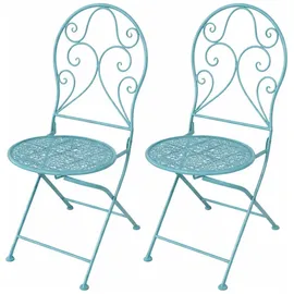 Hti-Living Lani Gartenstuhl 40 x 40 x 93 cm blau 2 St.