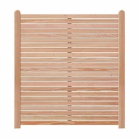 Endorphin Rhombus-Sichtschutzzaun Lärche  3x Elemente 180 x 180 cm + 4x Holz-Pfosten