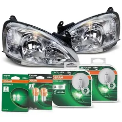 Bestprice 2x Scheinwerfer + Leuchtmittel für Opel