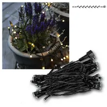 star trading deutschland gmbh LED-Lichterkette 5 m Schwarz warmweiß