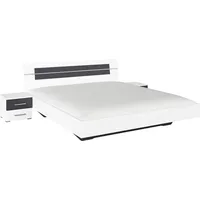 Rauch Schlafzimmer-Set Burano weiß/graumetallic