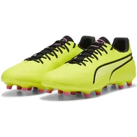 Puma King Pro FG/AG Herren Electric Lime-Puma Black-Poison Pink 42