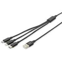 Digitus USB-A 0,15 m Schwarz