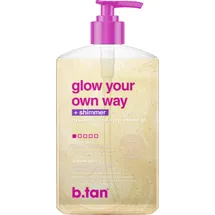 b.tan Glow Your Own Way Shimmer – Schimmernde Bräunungslotion 473 ml