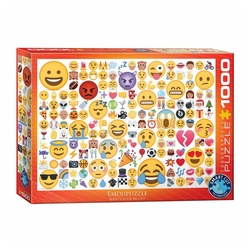 EUROGRAPHICS Puzzle Emojipuzzle - Wie bist Du drauf?, 1000 Puzzleteile bunt