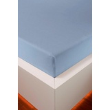 bellana Spannbettlaken »Jersey-Elasthan Aqua in Gr. 90x200, 140x200 oder 180x200 cm«, aus Baumwolle, für Matratzen bis 35 cm Höhe, Bettlaken, Spannbetttuch, blau