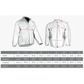 Spiro Unisex Sportjacke \Luxe Reflectex Hi-Vis\" Sweatjacke S266X neon white M