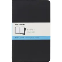 Moleskine Cahier Journals Gepunktete Notizbücher L schwarz