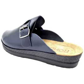 ROHDE 1511 Neustadt-H Schuhe Herren Sandalen Pantoletten Leder Clogs, Größe:40 EU, Farbe:Blau