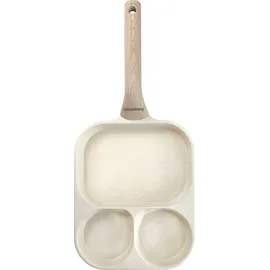 Klausberg 3-in-1 Marmorpfanne für Eier, Pfannkuchen und Crêpes 22x18cm BEIGE KLAUSBERG KB-7829 - Beige