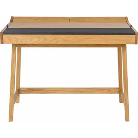 WoodMan Schreibtisch Brompton Eiche massiv / Braun
