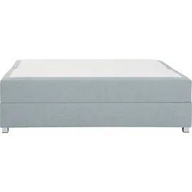 Home Affaire Boxbett HOME AFFAIRE "Alexis", blau (petrol), B:160cm L:220cm, Struktur fein (100% Polyester), Komplettbetten, ohne Kopfteil - ideal für Räume mit Dachschrägen; in 4 Breiten