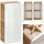 Lomadox Lomado Hängeschrank weiß, Holzwerkstoff, 35x75x22 cm Badezimmer, Badezimmerschränke, Hängeschränke