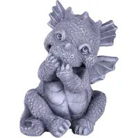 deluke Gartenfigur OTTO Keramik Grau-Schwarz 37x28x27cm Gartendeko Outdoor Figur