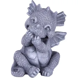 deluke Gartenfigur OTTO Keramik Grau-Schwarz 37x28x27cm Gartendeko Outdoor Figur