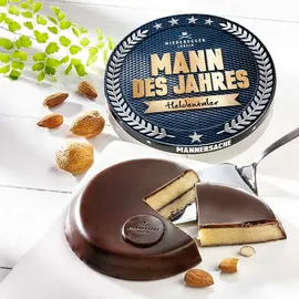Niederegger Marzipan Mann des Jahres Taler Zartbitter Schokolade 185 g