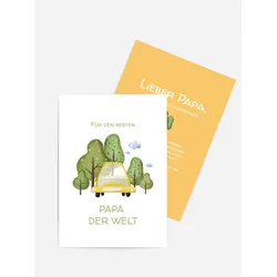 Vatertagskarten selbst gestalten mit Spruch und Fotos im Onlinedesigner bei Meine-Kartenmanufaktur.de