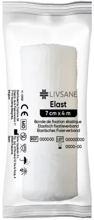 Livsane Elastische Fixierbinde Cello 7cmx4m 1 Rolle