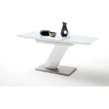 MCA Furniture MCA Galina Säulenausziehtisch Edelstahl/Holzwerkstoff - Silber