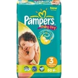 Pampers – 81257004 – Baby Dry Windeln – Größe 3 Midi (4 – 9 kg) Fête – Lot de 2 x 60 Windeln