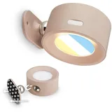Briloner B.k.licht - LED Wandleuchte Wandlampe ohne Stromanschluss Akku dimmbar, Touch, ohne Bohren