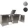MCW Mülltonnenverkleidung MCW-E83 263 x 116 x 80 cm silber