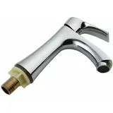 Kaltwasser-wasserhahn Für Handwaschbecken, Chrom-edelstahl-badezimmer-wasserhahn, Einfacher Waschtisch-wasserhahn, Modernes Design, Waschtischmischer