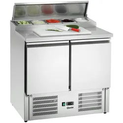 Bartscher Positiver belüfteter Edelstahltisch 260 Liter, 2 x GN 1/1 & 5 x GN 1/6, 200 W, 220 V - MONO