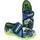 Fischer Markenschuh Klett-Hausschuh Blau 27