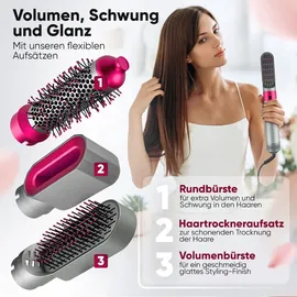 ProfiCare PC-HAS 3132 Multi-Styler grau/pink