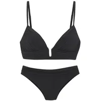 LASCANA Triangel-Bikini Damen Schwarz 36 Cup A/B