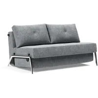 INNOVATION LIVING TM Schlafsofa Cubed Klappsofa, hochwertige Schlaffunktion, Design und extra Komfort, Frontauszug, sehr platzsparend, abgewinkelt Sitzen, waagerecht liegen grau