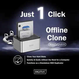 Digitus USB 3.0 Duale SATA HDD Dockingstation 2,5"/ 3,5