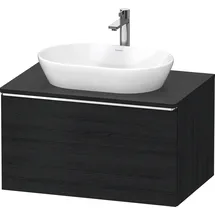 Duravit Waschtischunterschrank 1 Auszug 80 x 45,9 x 55 cm Eiche Schwarz Matt