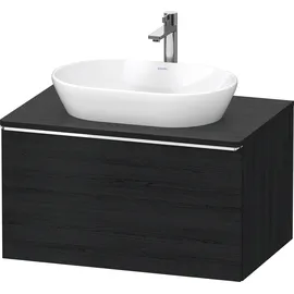 Duravit Waschtischunterschrank 1 Auszug 80 x 45,9 x 55 cm Eiche Schwarz Matt