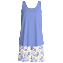 CALIDA Coastal Dreams Pyjama-Shorts Blau 36/38