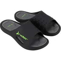 Rider Bay XIV AD Schiebe-Sandalen, Black/Grey/Green, 44