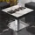 GGM Möbel Bistro Loungetisch 60 x 60 x 41 cm Weiß Marmor/Edelstahl