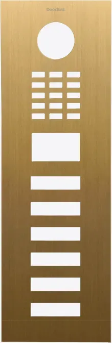 DoorBird D2106V Frontblende Gold-Optik als PVD Beschichtung, Edelstahl, gebürstet